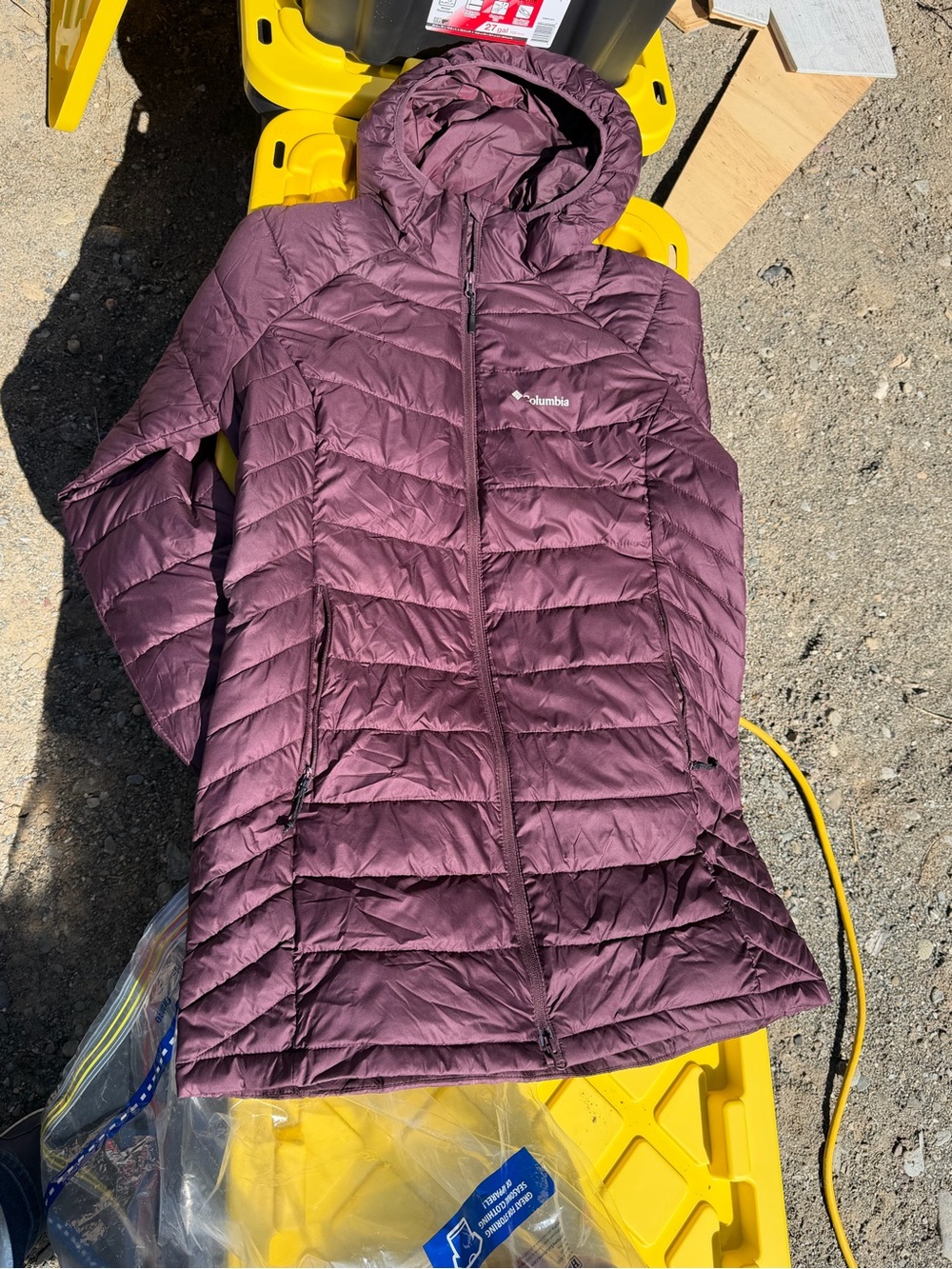 Columbia Women's Hooded Puffer Jacket - Plum